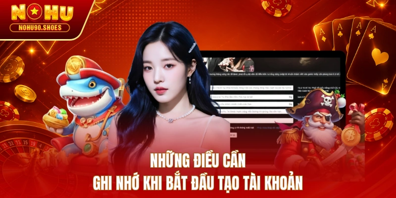 Những điều cần ghi nhớ khi bắt đầu tạo tài khoản